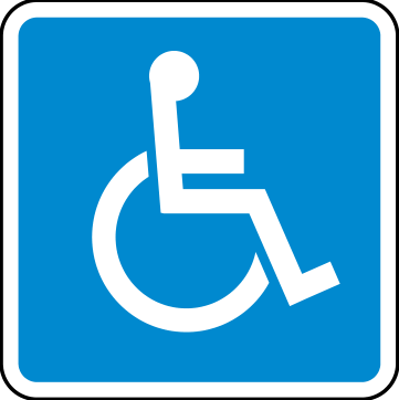 Alberta road sign: Parking for persons with disabilities