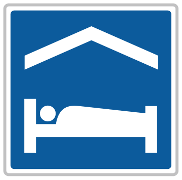 Alberta road sign: Accommodation