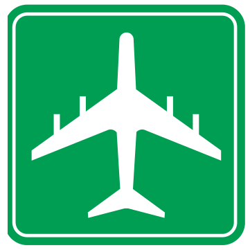 Alberta road sign: Airport