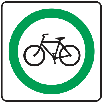 Alberta road sign: Bicycles