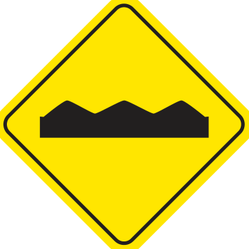 Alberta road sign: Bump