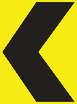 Alberta road sign: Chevron