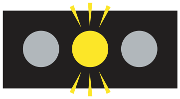 Alberta road sign: Flashing yellow light