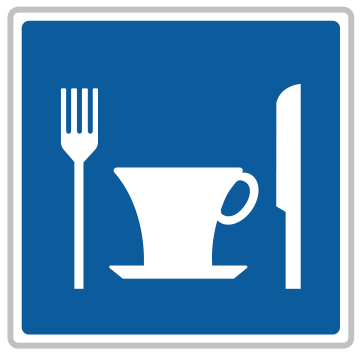 Alberta road sign: Food