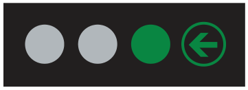Alberta road sign: Green arrow with green light