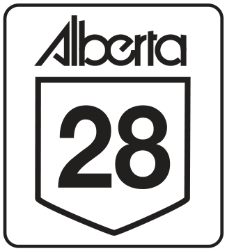 Alberta road sign: Highway route marker