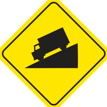 Alberta road sign: Hill