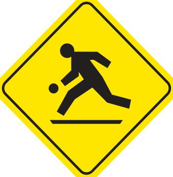 Alberta road sign: Playground area