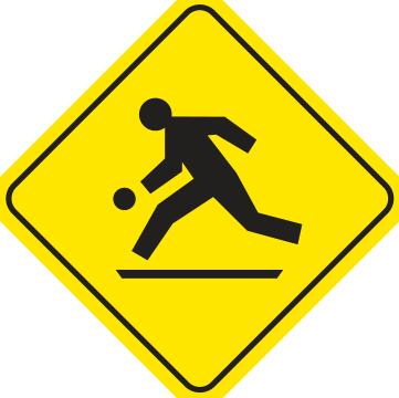 Alberta road sign: Playground zone