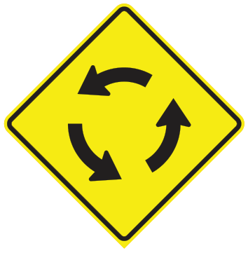 Alberta road sign: Roundabout