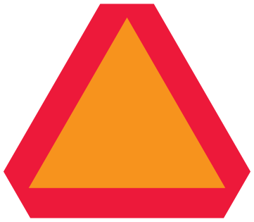 Alberta road sign: Slow-moving vehicle