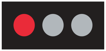 Alberta road sign: Solid red light